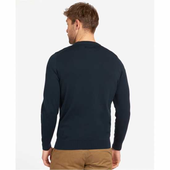 Barbour Pima Cotton Knitted Jumper Navy NY91 
