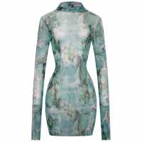 Women's Mesh Mini Dress  