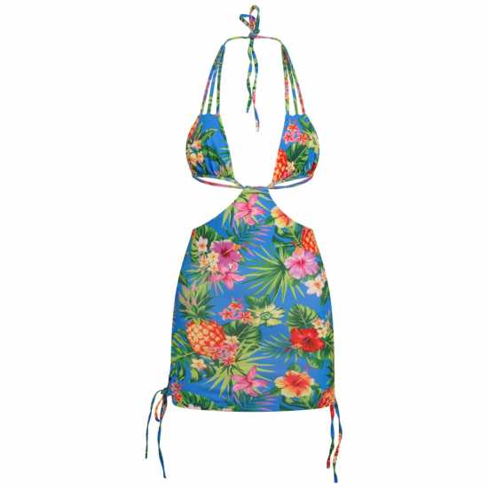 Дамска Рокля Honeyz Women's Ruched Bodycon Dress Жълто 