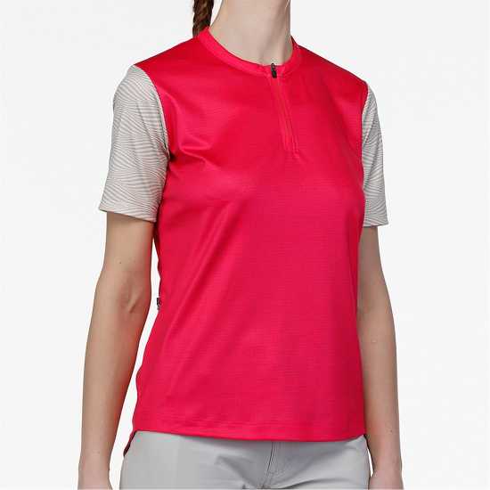 Bicycle Line Women's Zoe Half Zip Short Sleeve Cycling Jersey Фуксия Bicycle Line Women's Zoe Half Zip Short Sleeve Cycling Jersey Фуксия