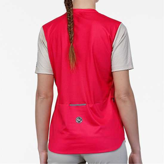 Bicycle Line Women's Zoe Half Zip Short Sleeve Cycling Jersey Фуксия Bicycle Line Women's Zoe Half Zip Short Sleeve Cycling Jersey Фуксия