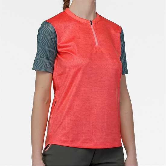 Дамска Фланелка Bicycle Line Zoe Short Sleeve Jersey Ladies Праскова Дамска Фланелка Bicycle Line Zoe Short Sleeve Jersey Ladies Праскова