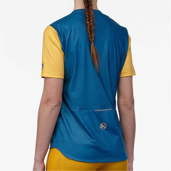 Дамска Фланелка Bicycle Line Zoe Short Sleeve Jersey Ladies Авио синьо Дамска Фланелка Bicycle Line Zoe Short Sleeve Jersey Ladies Авио синьо