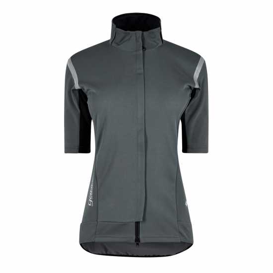 Castelli Gabba Short Sleeve Zip Up Jersey Top Womens Градски сиво 