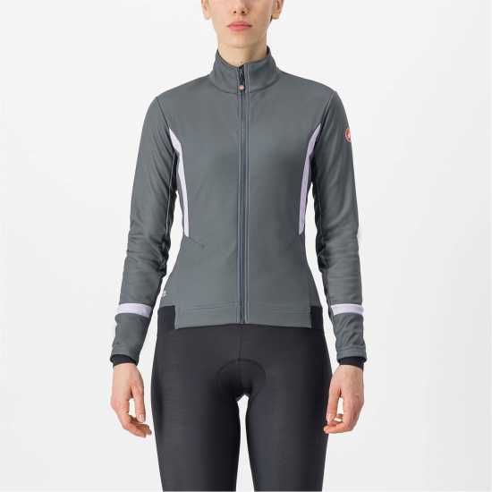 Castelli Колоездачно Яке Dinamica 2 Cycling Jacket Womens Градски сиво Castelli Колоездачно Яке Dinamica 2 Cycling Jacket Womens Градски сиво