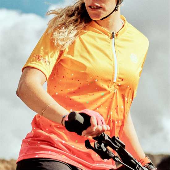 Bicycle Line Ss Zip Jersey Ma Ld99 Фуксия/Оранжево Bicycle Line Ss Zip Jersey Ma Ld99 Фуксия/Оранжево