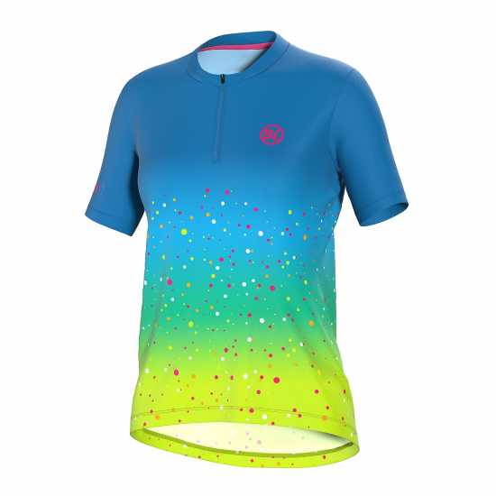 Bicycle Line Ss Zip Jersey Ma Ld99 Blue/Green Bicycle Line Ss Zip Jersey Ma Ld99 Blue/Green