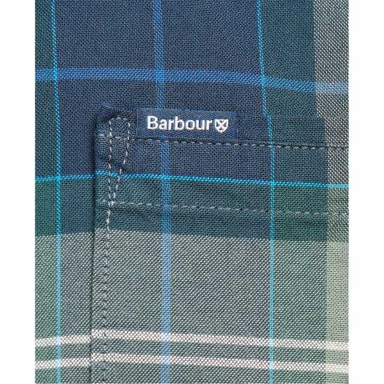 Barbour Lewis Tailored Shirt Blue Tartan 