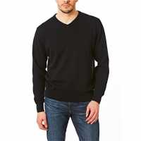 Мъжка Риза Castle Point V Neck Sweatshirt Mens Black Мъжки пуловери и жилетки