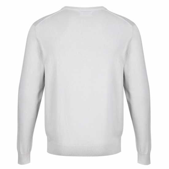 Мъжка Риза Castle Point V Neck Sweatshirt Mens Lt Grey Мъжки пуловери и жилетки