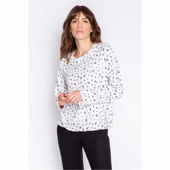 Дамски пижами Salv Crew Neck Shirt Salv Crew Neck Shirt Дамски пижами