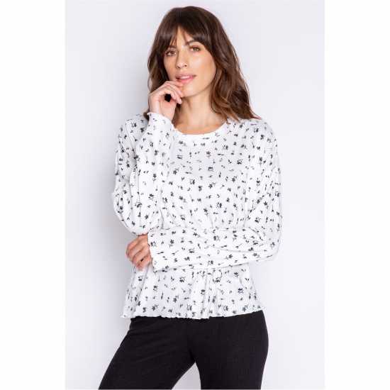 Дамски пижами Salv Crew Neck Shirt Salv Crew Neck Shirt Дамски пижами