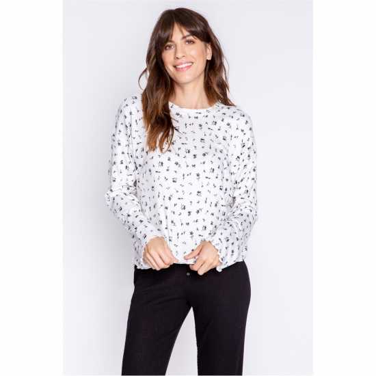 Дамски пижами Salv Crew Neck Shirt Salv Crew Neck Shirt Дамски пижами