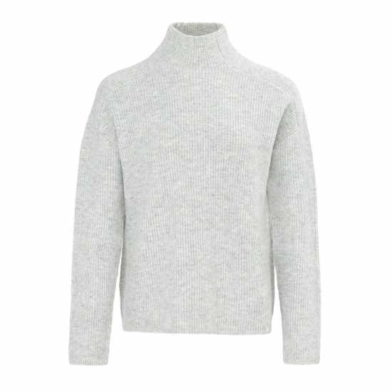 Miso Rib Jumper Women Светло сиво Дамски пуловери и жилетки