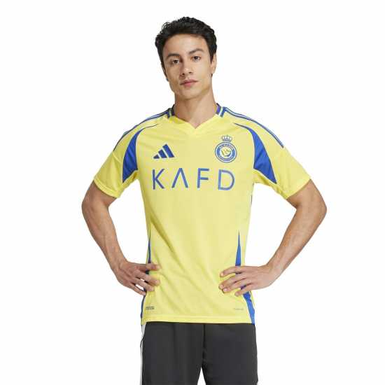 Футболни отбори и стоки Adidas Домакинска Футболна Фланелка Al Nassr Ronaldo Home Shirt 2024 2025 Adults Adidas Домакинска Футболна Фланелка Al Nassr Ronaldo Home Shirt 2024 2025 Adults Футболни отбори и стоки