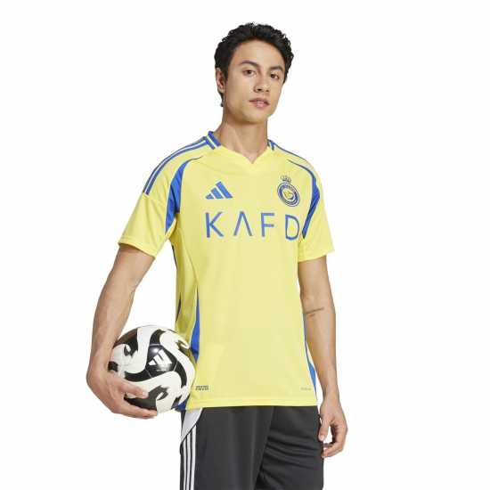 Футболни отбори и стоки Adidas Домакинска Футболна Фланелка Al Nassr Ronaldo Home Shirt 2024 2025 Adults Adidas Домакинска Футболна Фланелка Al Nassr Ronaldo Home Shirt 2024 2025 Adults Футболни отбори и стоки