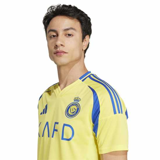 Футболни отбори и стоки Adidas Домакинска Футболна Фланелка Al Nassr Ronaldo Home Shirt 2024 2025 Adults Adidas Домакинска Футболна Фланелка Al Nassr Ronaldo Home Shirt 2024 2025 Adults Футболни отбори и стоки