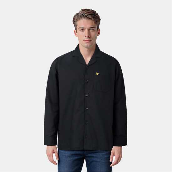 Lyle And Scott Pj Set Woven Sn99 Черно Мъжки пижами