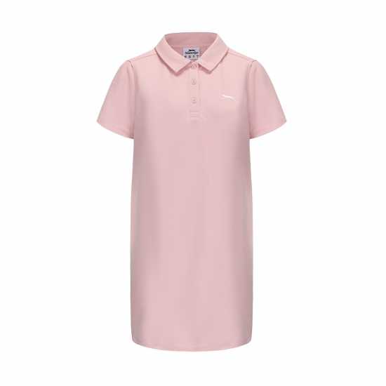 Slazenger Short Sleeve Polo Dress Womens Розово 