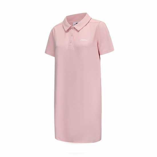 Slazenger Short Sleeve Polo Dress Womens Розово 
