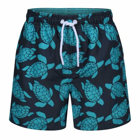 Момчешки Плувни Шорти Ript Turtle Print Swim Shorts Boys  - Детски бански и бикини
