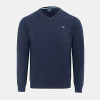 Мъжки пуловери и жилетки Плетен Пуловер Giorgio V Neck Classic Knitted Sweater Men Navy Плетен Пуловер Giorgio V Neck Classic Knitted Sweater Men Navy Мъжки пуловери и жилетки