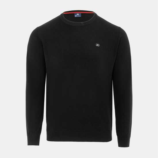 Мъжки пуловери и жилетки Giorgio Crew Neck Sweater Knit Men Black Giorgio Crew Neck Sweater Knit Men Black Мъжки пуловери и жилетки