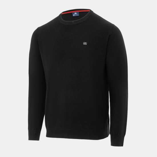 Мъжки пуловери и жилетки Giorgio Crew Neck Sweater Knit Men Black Giorgio Crew Neck Sweater Knit Men Black Мъжки пуловери и жилетки