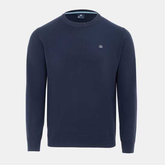 Мъжки пуловери и жилетки Giorgio Crew Neck Sweater Knit Men Navy Giorgio Crew Neck Sweater Knit Men Navy Мъжки пуловери и жилетки
