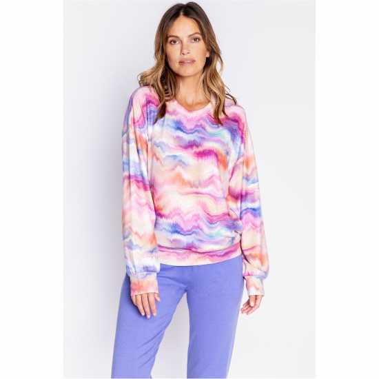 Дамски пижами Salv Tie Die Shirt Salv Tie Die Shirt Дамски пижами