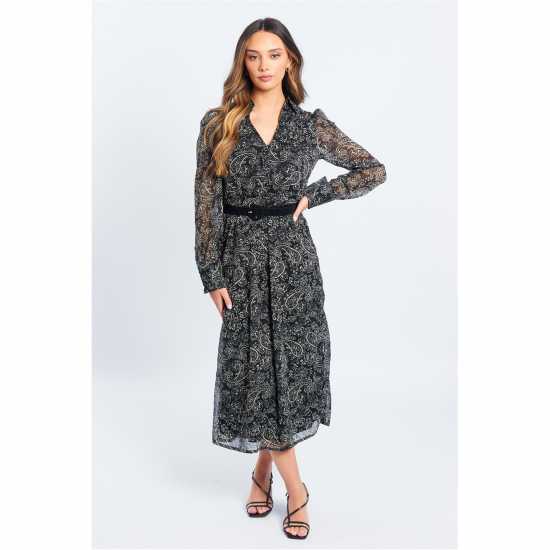 Belted Shirt Maxi Dress  