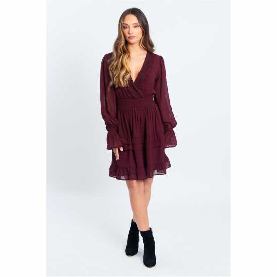 Be You Women's Lace Trim Mini Dress  
