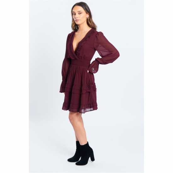 Be You Women's Lace Trim Mini Dress  