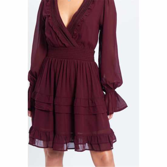 Be You Women's Lace Trim Mini Dress  