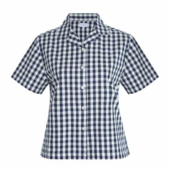 Дамски пижами Linea Ss Pj Shirt Ld99 Морско синьо/Бяло Linea Ss Pj Shirt Ld99 Морско синьо/Бяло Дамски пижами