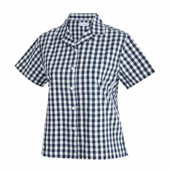 Дамски пижами Linea Ss Pj Shirt Ld99 Морско синьо/Бяло Linea Ss Pj Shirt Ld99 Морско синьо/Бяло Дамски пижами
