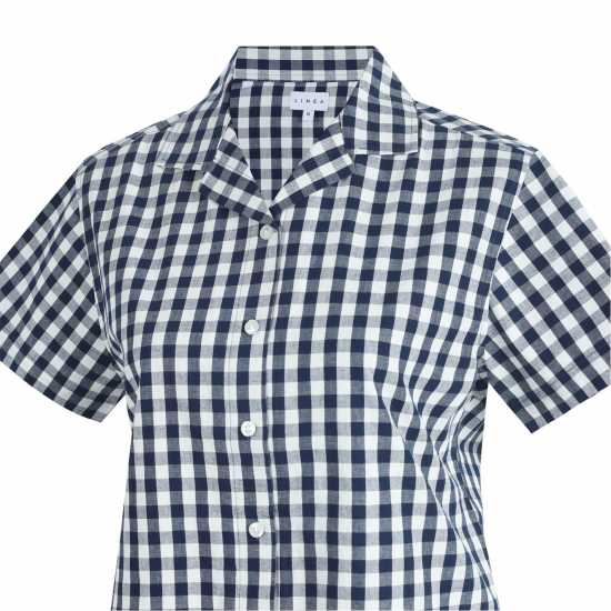 Дамски пижами Linea Ss Pj Shirt Ld99 Морско синьо/Бяло Linea Ss Pj Shirt Ld99 Морско синьо/Бяло Дамски пижами