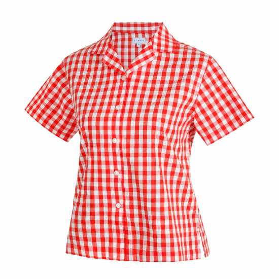 Дамски пижами Linea Ss Pj Shirt Ld99 Червено/Бяло Linea Ss Pj Shirt Ld99 Червено/Бяло Дамски пижами