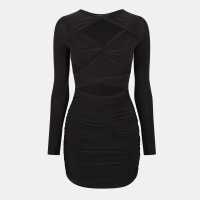 Slinky Cut Out Dress Womens  