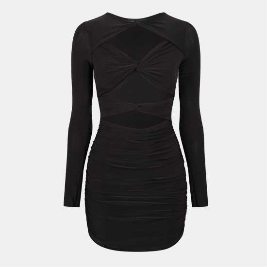 Slinky Cut Out Dress Womens  