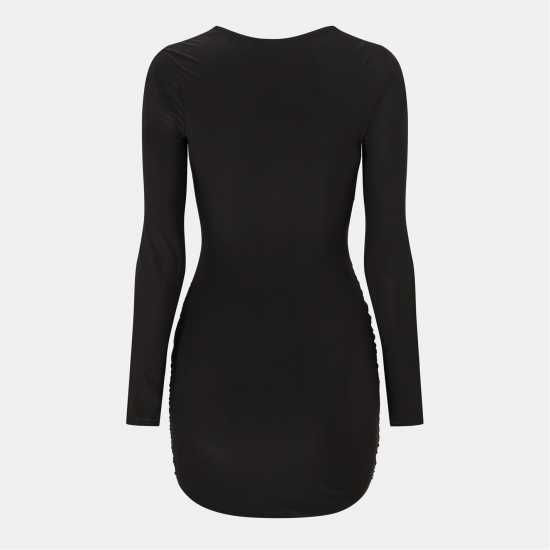 Slinky Cut Out Dress Womens  