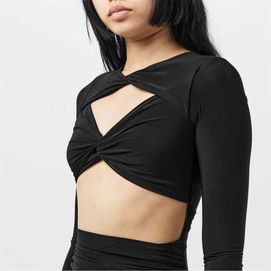 Slinky Cut Out Dress Womens  