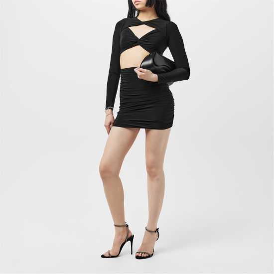Slinky Cut Out Dress Womens  