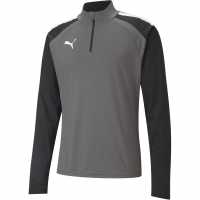 Puma Полар Мъже Teamliga Quarter Zip Top Fleece Mens Grey 