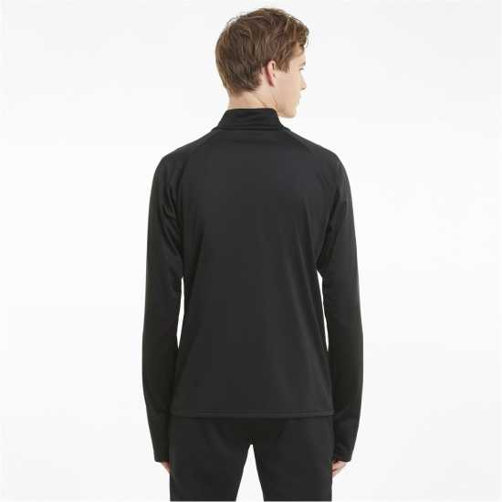 Puma Полар Мъже Teamliga Quarter Zip Top Fleece Mens Черно 