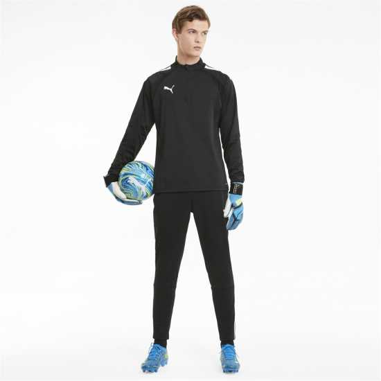 Puma Полар Мъже Teamliga Quarter Zip Top Fleece Mens Черно 