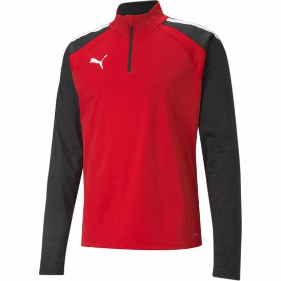 Puma Мъжко Горнище С Цип (4) Teamliga 1/4 Zip Top Mens Червено 