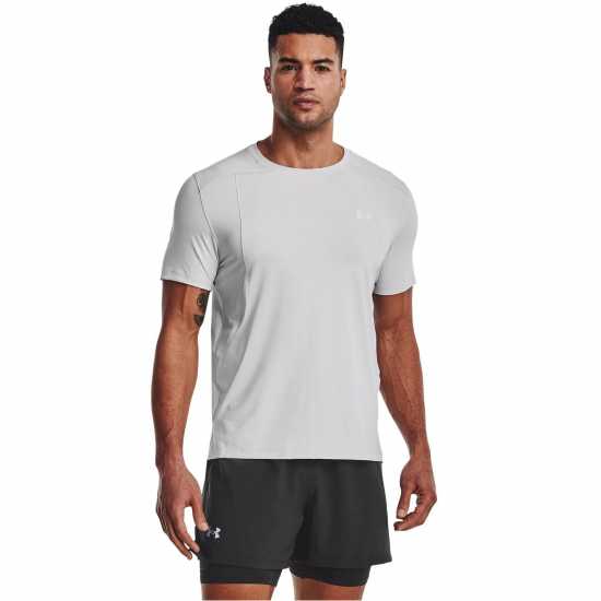 Under Armour Мъжка Тениска Iso-Chill Laser T Shirt Mens Gray/Reflect Мъжко облекло за едри хора
