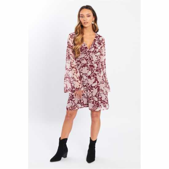 Be You Bell Sleeve Mini Dress Пейсли 
