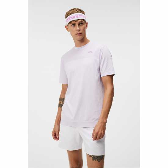 J Lindeberg Golf Kai Smls Tp Sn99 Бяло Мъжко голф облекло